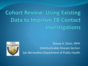 Using Existing Data to Improve TB Contact Investigations