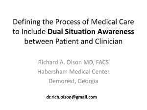 Defining the Process of Medical Care to