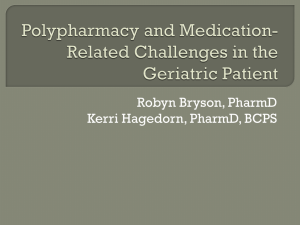 Polypharmacy and Medication-Related Challenges in the Geriatric