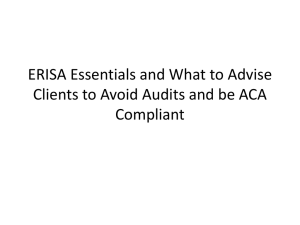 ERISA Essentials and What to Advise Clients to Avoid Audits and be