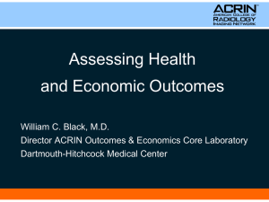 Assessing Health and Economic Outcomes