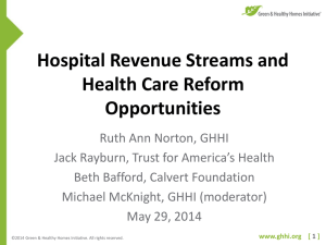 Health Care Reform Opportunities
