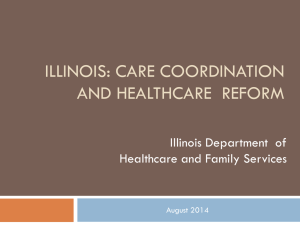 Illinois: Care Coordination and Healthcare Reform By Region