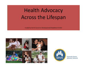 Health Advocacy Manual- Across the Lifespan