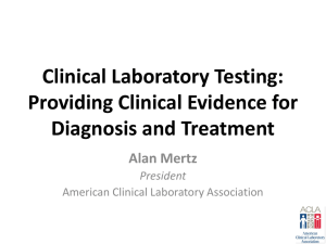 Clinical Laboratory Testing