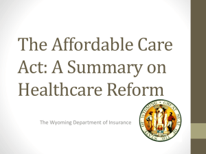 Compressed Health Care Reform PowerPoint Presentation