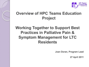 HPC Team Presentation - CHPCN website (www.centralhpcnetwork