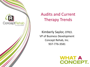 Therapy Audits and Updates Final 2013