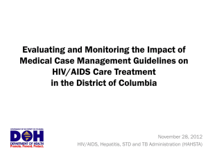 HIV Medical Case Management Guidelines Training