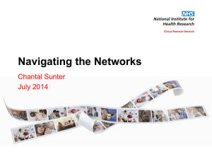NIHR Seminar Navigating the network