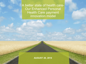 Enhanced Personal Health Care payment