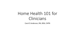 Home Health 101 for clinicians