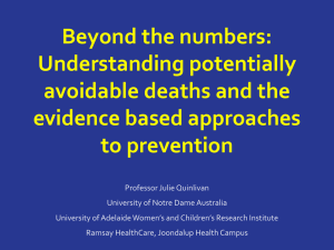 Beyond the numbers: Understanding potentially avoidable deaths