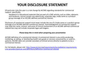 your disclosure statement