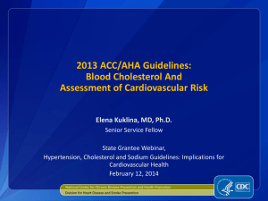 2013 ACC/AHA Guidelines - National Association of Chronic