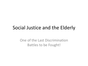 Social Justice and the Elderly