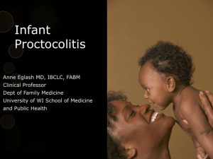 Infant Proctocolitis Part 1