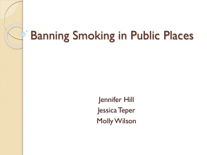 Banning Smoking in Public Places