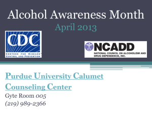 National Alcohol Awareness Month (PPT)