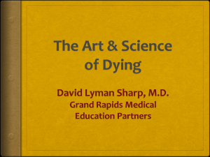 The Art & Science of Dying - Grand Rapids Medical Education