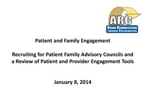 Patient & Family Advisor - Avoid Readmissions through Collaboration
