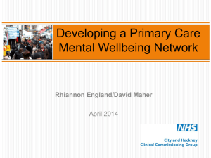 Primary Care Mental Wellbeing Network – City and