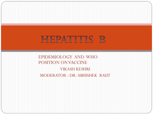 hepatitis b ppt. vikash - E-Library for the Post