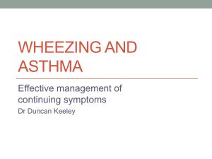 Wheezing and Asthma Managing Continuing Symptoms
