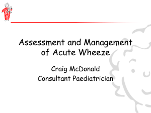 Management of Acute Wheezing