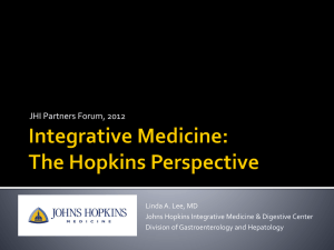Integrative Medicine: The Hopkins Perspective