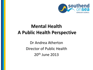 A Definition of Public Health - South East and Central Essex Mind