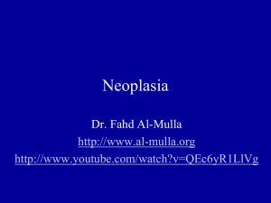 Neoplasia new Lectures 2012 - Fahd Al