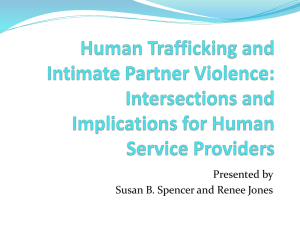 Human Trafficking and Intimate Partner Violence