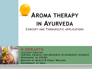 Some ayurvedic Aromatic Medicinal Plants - MSME
