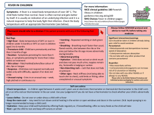 Self care pathway fever in children (Final 2)