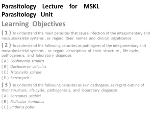 Parasitology Lecture MSKL - Qassim College of Medicine