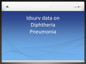 Diphtheria and Pneumonia