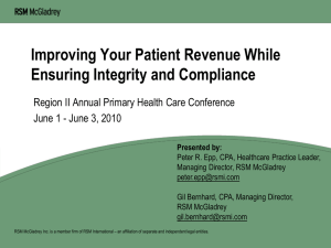 Revenue Integrity Defined - New Jersey Primary Care Association