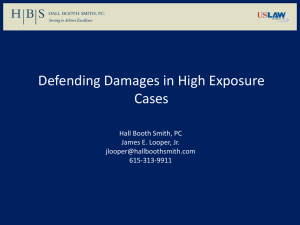Defending Birth Injury Damages - Professional Liability Defense