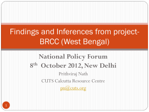 State Level Findings - West Bengal