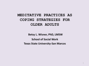 meditative practices as coping strategies for older adults