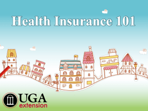 Health Insurance 101 - University of Georgia