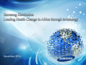 Samsung Presentation - Amref Health Africa International Conference