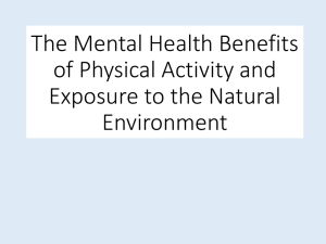 The Mental Health Benefits of Physical Activity and