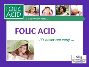 Folic Acid PowerPoint Presentation