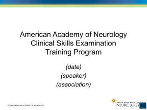 Clinical Skills Examination Training