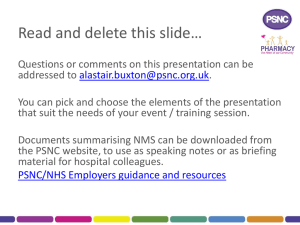 for LPCs to use when discussing NMS/MUR with hospital