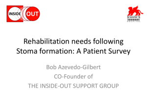 Rehabilitation needs following Stoma formation