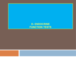 endocrine function tests