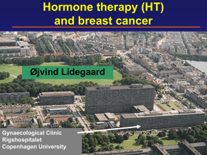 Hormone therapy and breast cancer. NFOG
